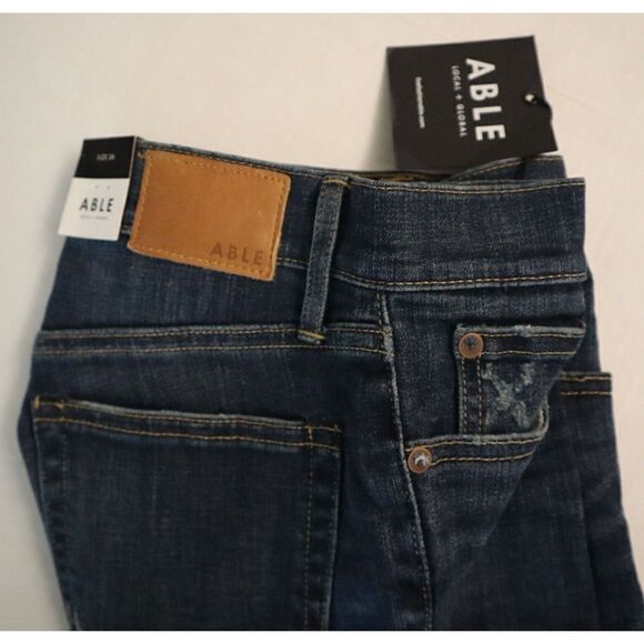 Able x Fashionable Women's Sz 24 The Skinny Aracelly Wash Denim Jeans - Picture 4 of 10